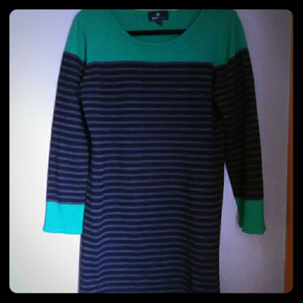A sweater dress